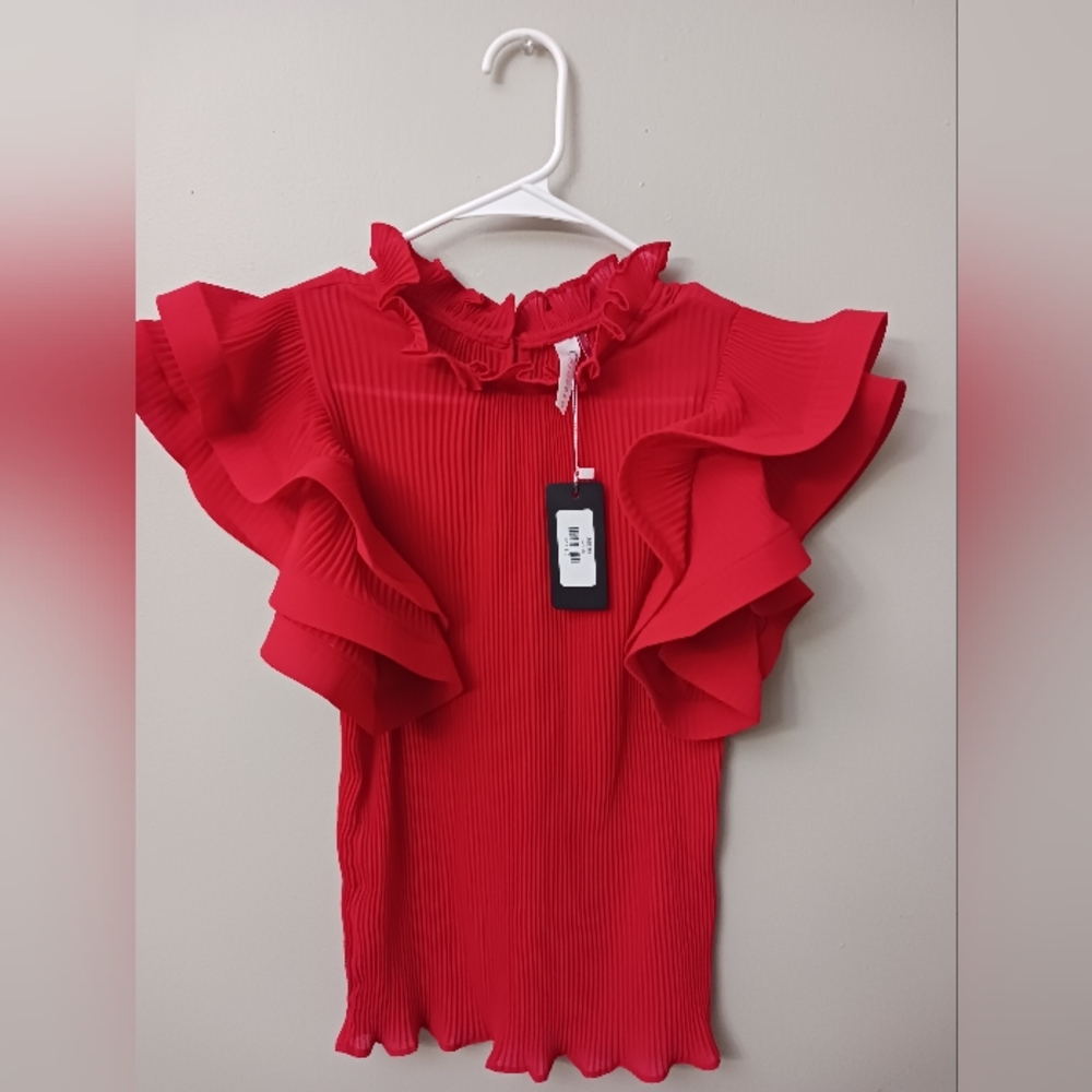 Red Medium Lovesong Blouse